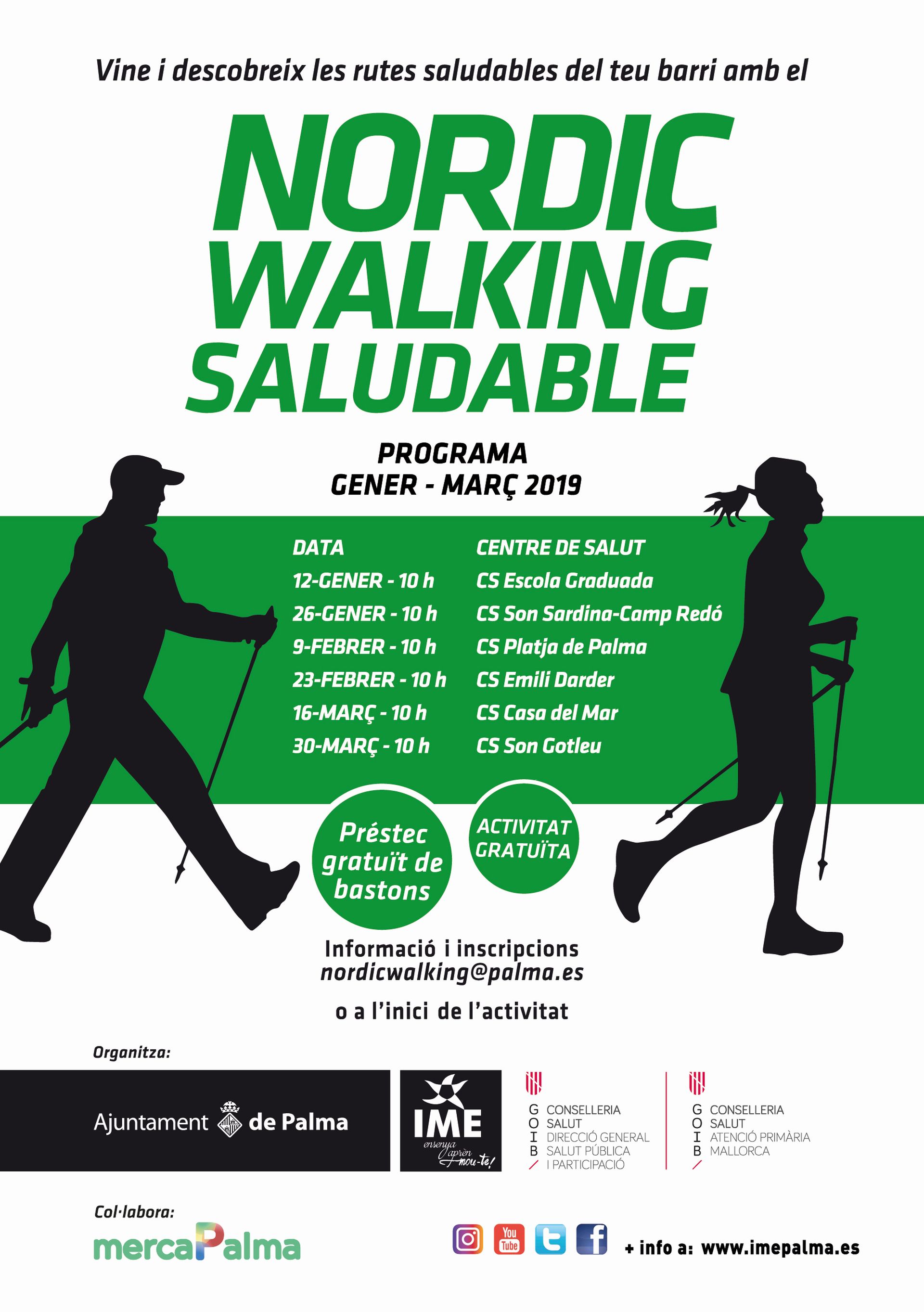 Nordic Walking Saludable gener març 2019