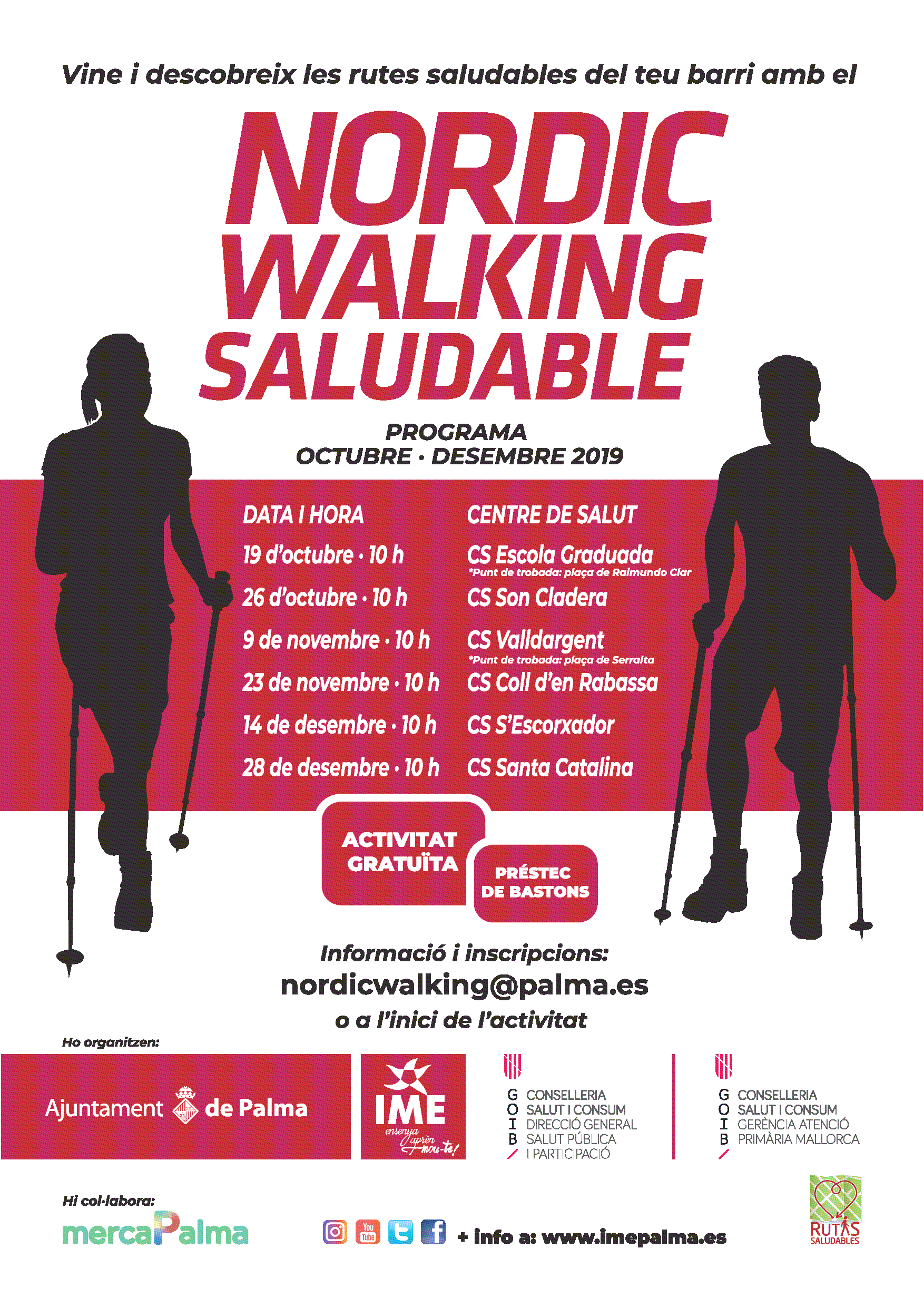 Nordic Walking Saludable (octubre - desembre 2019)